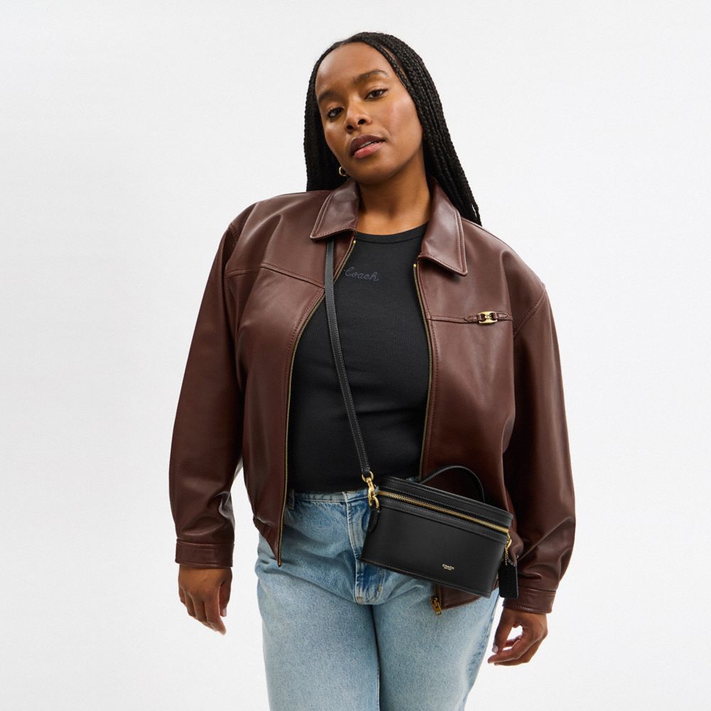 Coach Trail Bag Brass Black