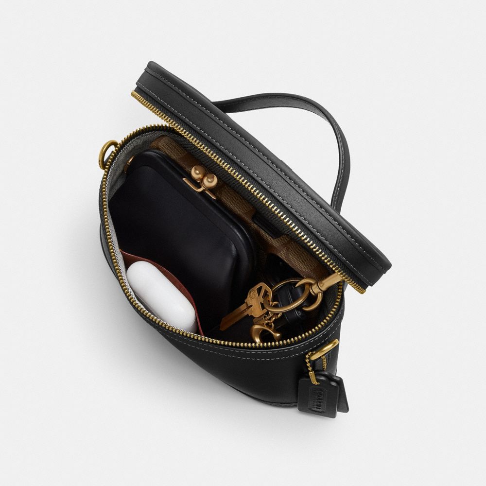 Coach Trail Bag Brass Black