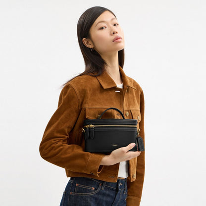 Coach Trail Bag Brass Black