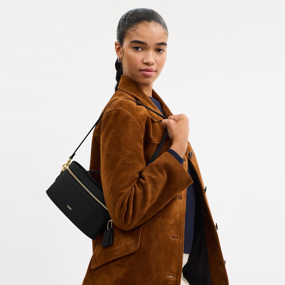 Coach Trail Bag Brass Black