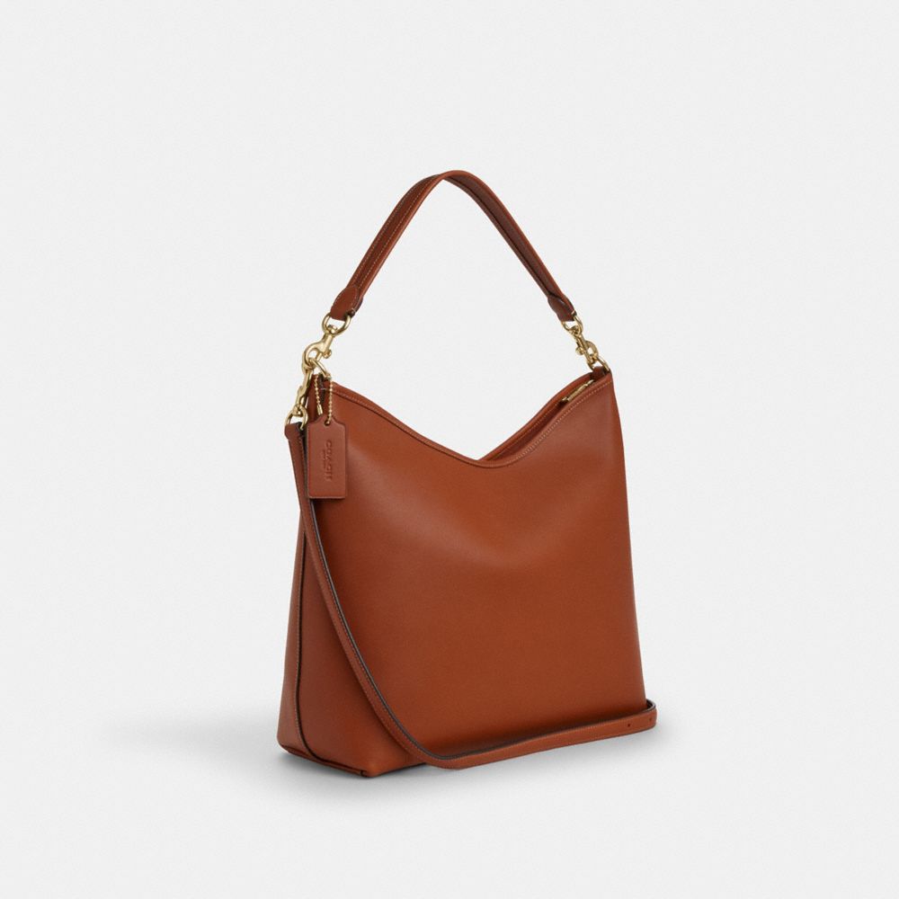 Laurel Large Shoulder Bag Smooth Leather-Gold-Tan Smooth Leather-Gold-Tan