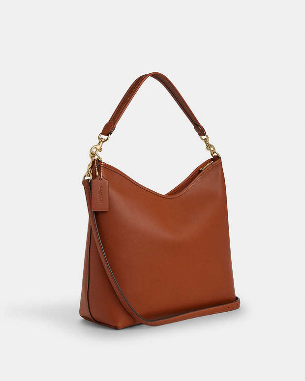 Laurel Large Shoulder Bag Smooth Leather-Gold-Tan Smooth Leather-Gold-Tan