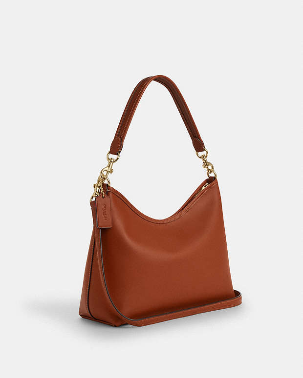 Laurel Shoulder Bag Smooth Leather-Gold-Tan Smooth Leather-Gold-Tan