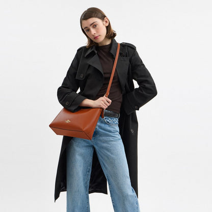 Coach Laurel Shoulder Bag Gold Tan