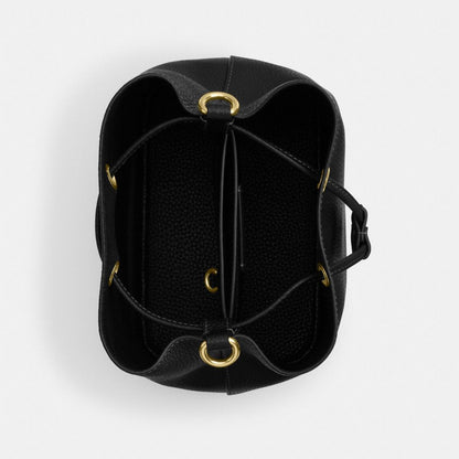 Coach Rowan Bucket Bag Gold Black