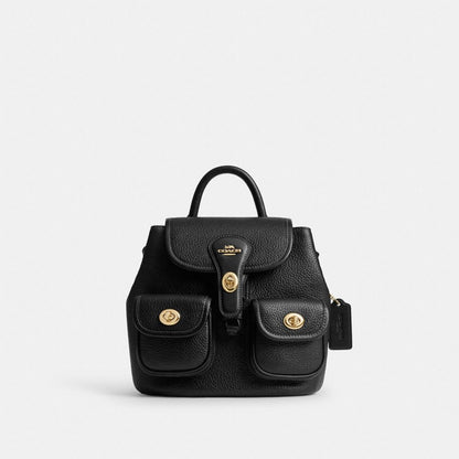 Coach Hadley Backpack Gold Black