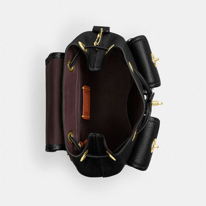 Coach Hadley Backpack Gold Black