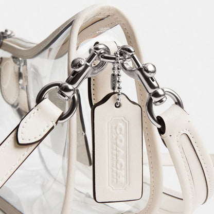 Coach Stadium Swinger Bag Silver Chalk