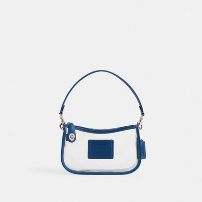 Coach Stadium Swinger Bag Silver True Blue