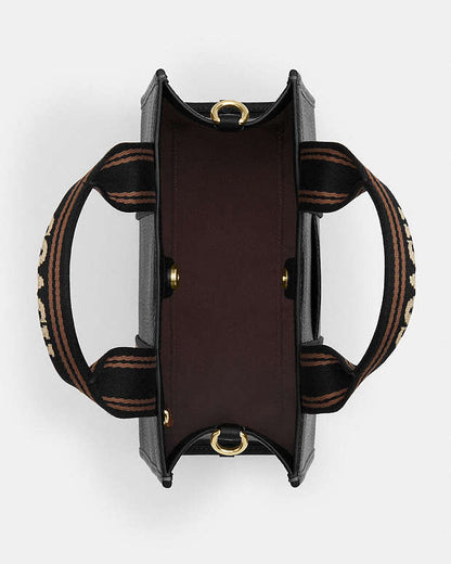Smith Tote Bag 24 Pebbled Leather-Gold-Black Multi Pebbled Leather-Gold-Black Multi