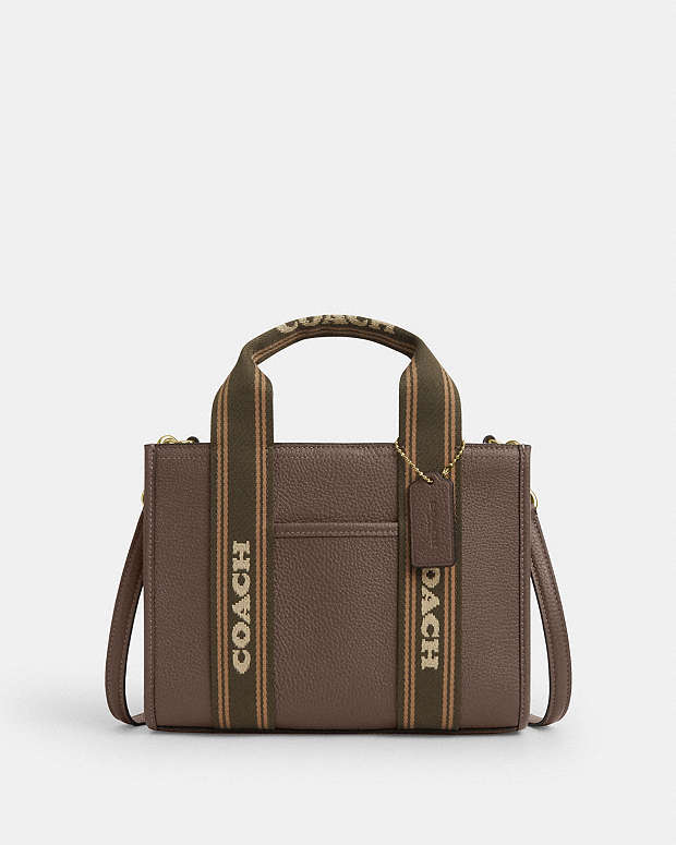 Smith Tote Bag 24 Pebbled Leather-Gold-Dark Stone Pebbled Leather-Gold-Dark Stone