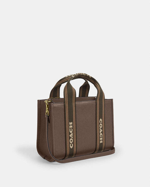 Smith Tote Bag 24 Pebbled Leather-Gold-Dark Stone Pebbled Leather-Gold-Dark Stone