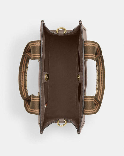 Smith Tote Bag 24 Pebbled Leather-Gold-Dark Stone Pebbled Leather-Gold-Dark Stone