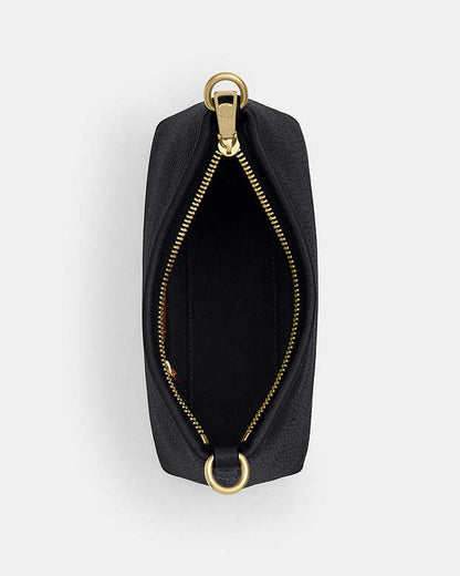 Laurel Small Shoulder Bag Pebbled Leather-Gold-Black Pebbled Leather-Gold-Black