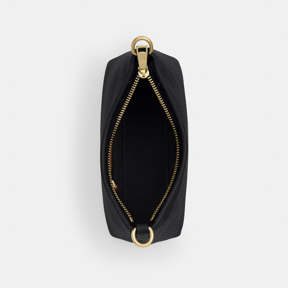 Laurel Small Shoulder Bag Pebbled Leather-Gold-Black Pebbled Leather-Gold-Black