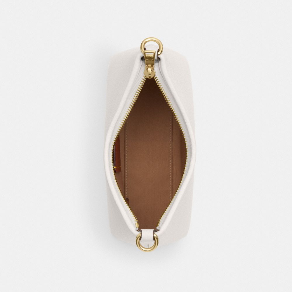 Laurel Small Shoulder Bag Pebbled Leather-Gold-Chalk Pebbled Leather-Gold-Chalk