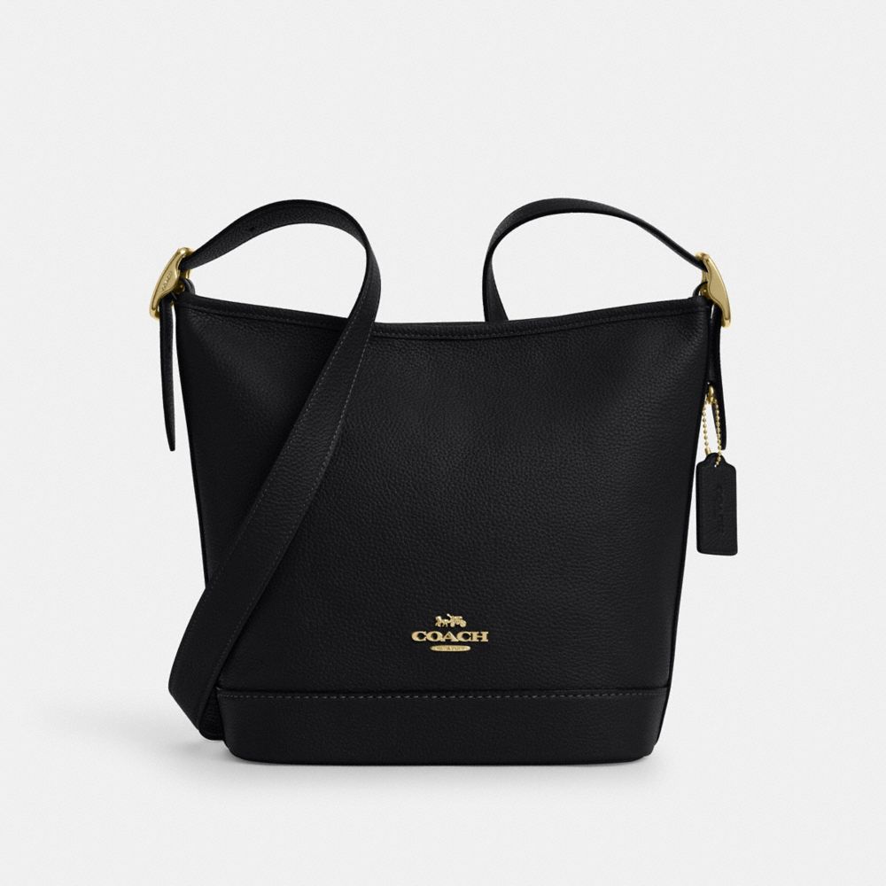 Jude Duffle Bag Pebbled Leather-Gold-Black Pebbled Leather-Gold-Black