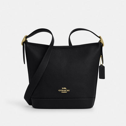 Jude Duffle Bag Pebbled Leather-Gold-Black Pebbled Leather-Gold-Black