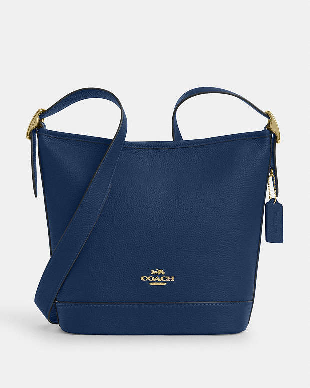 Jude Duffle Bag Pebbled Leather-Gold-Deep Blue Pebbled Leather-Gold-Deep Blue