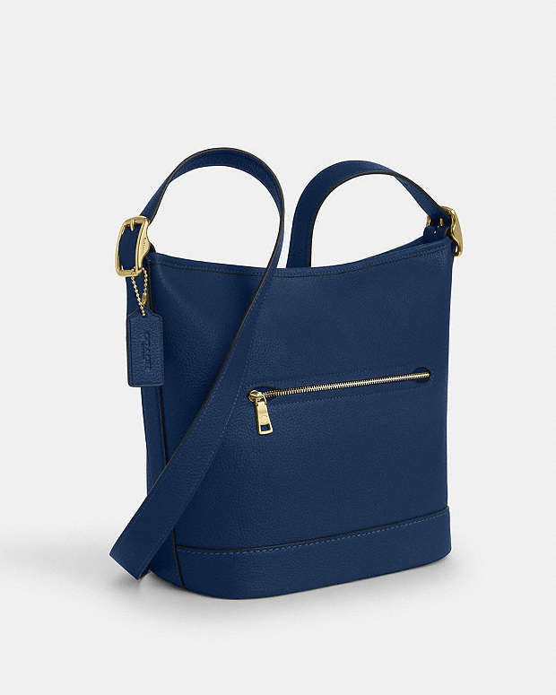 Jude Duffle Bag Pebbled Leather-Gold-Deep Blue Pebbled Leather-Gold-Deep Blue