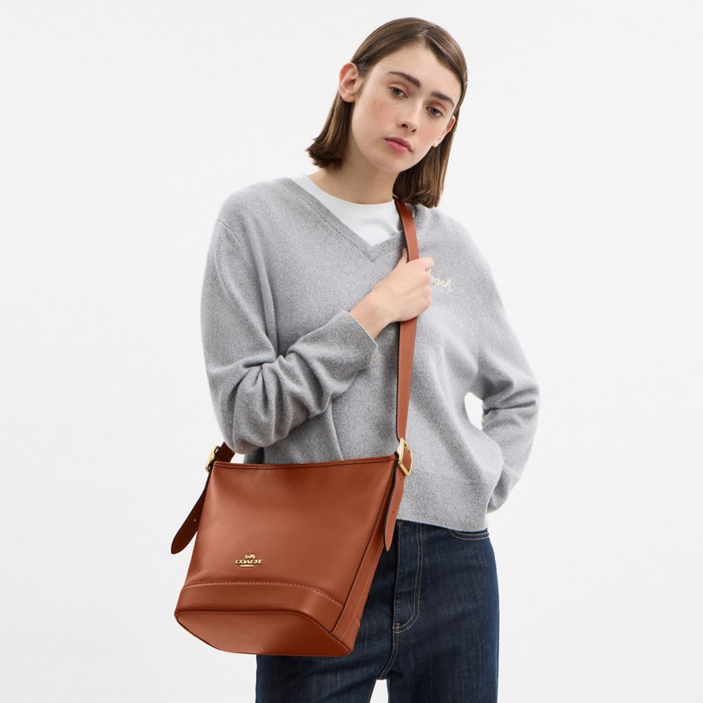 Coach Jude Duffle Bag Gold Tan