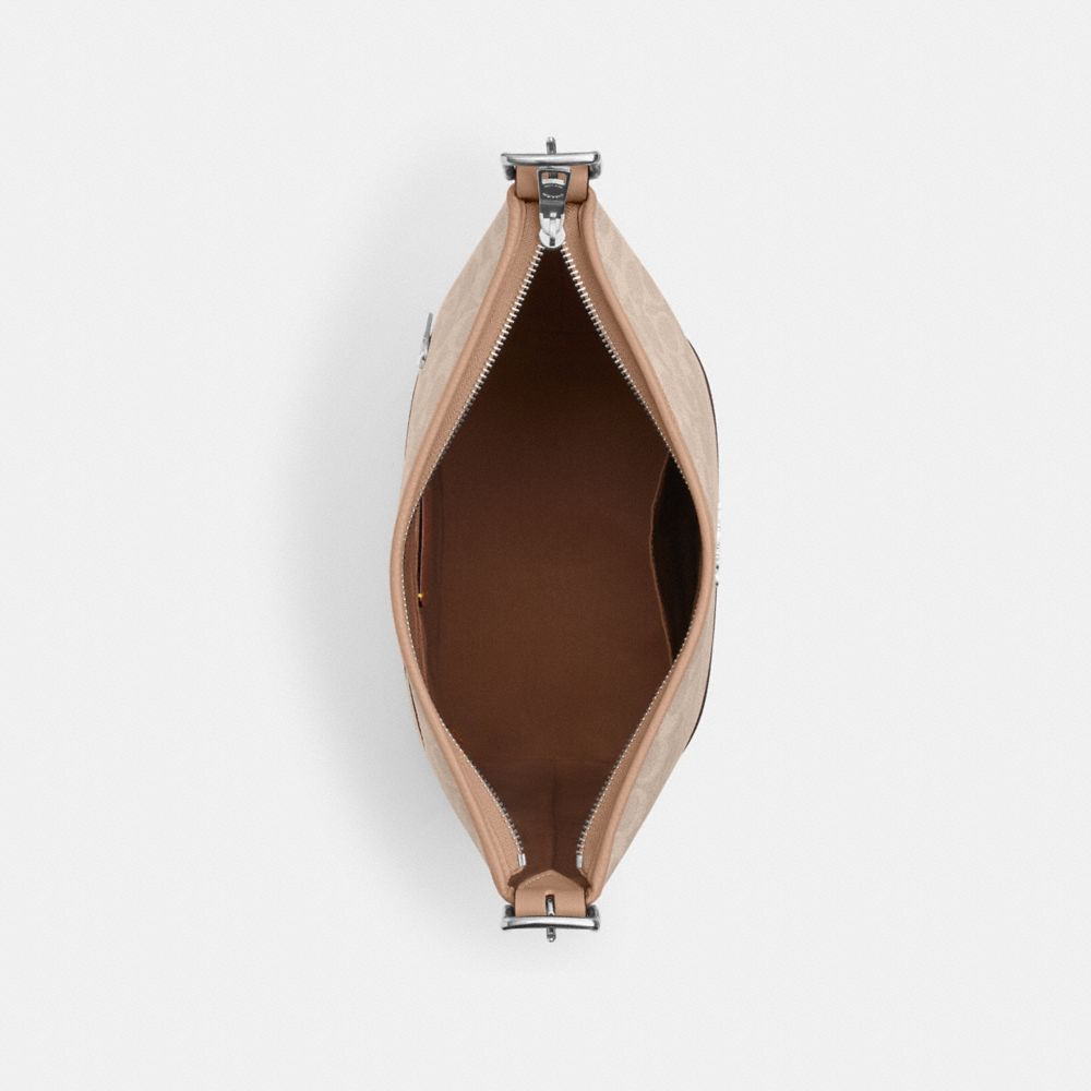 Coach Jude Duffle Bag In Signature Canvas Silver