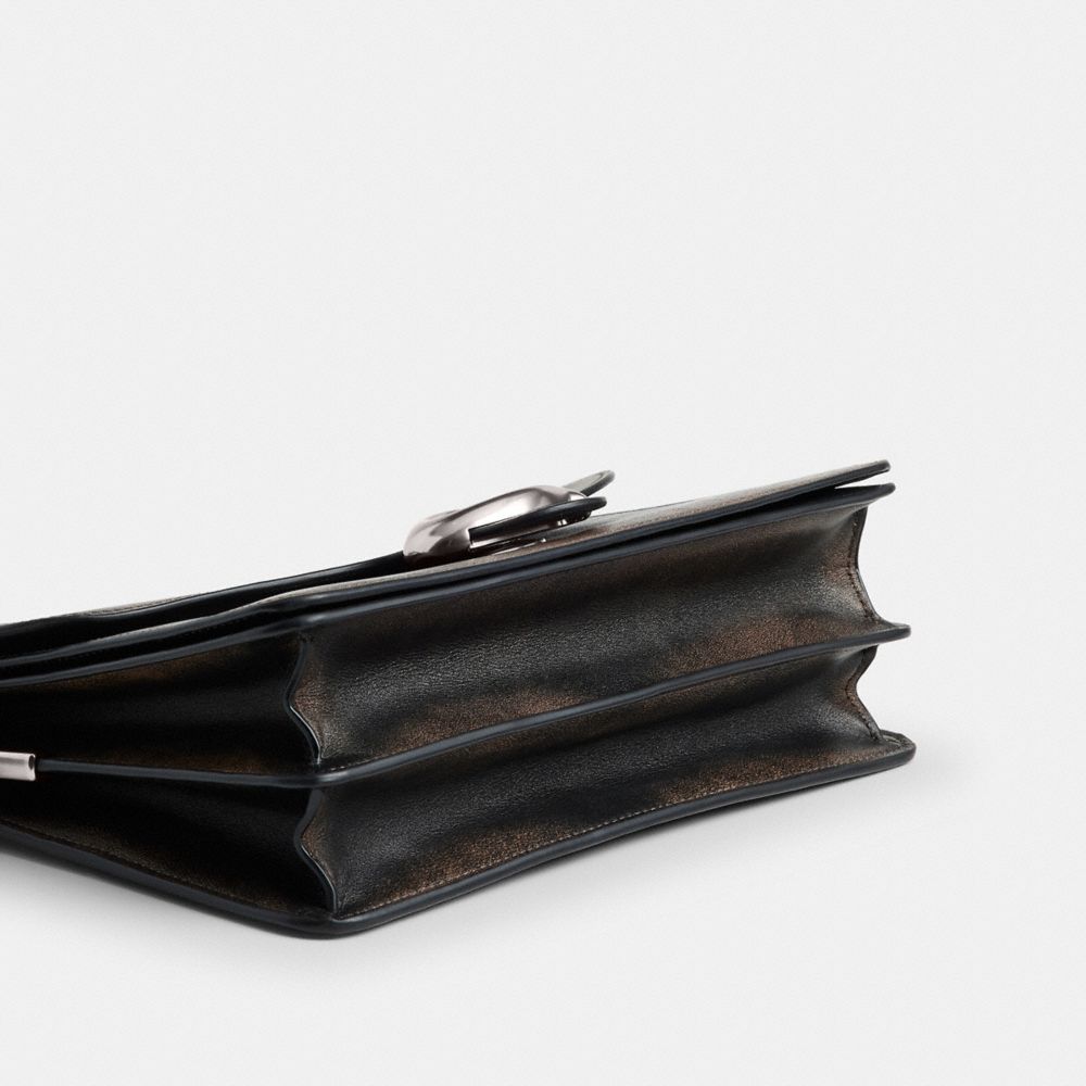 Chain Tabby Shoulder Bag In Loved Leather Loved Leather-Silver-Black Brown Loved Leather-Silver-Black Brown
