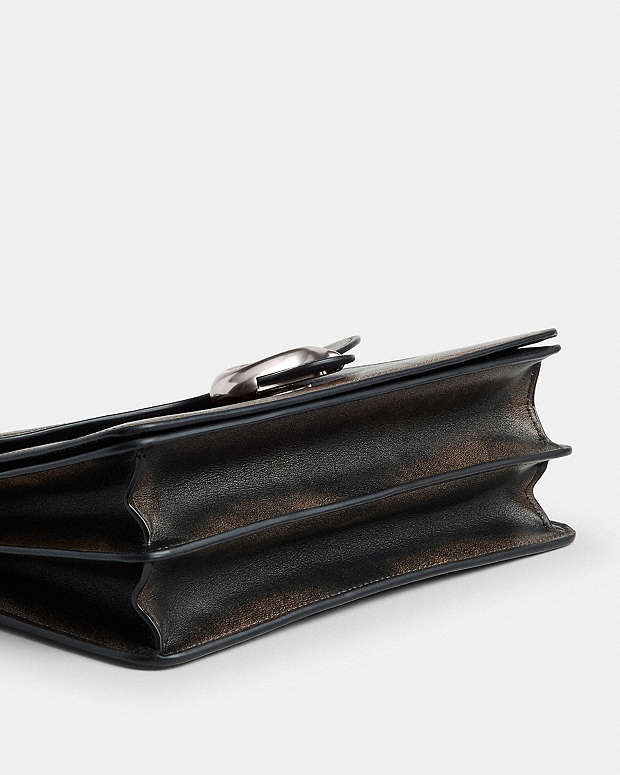 Chain Tabby Shoulder Bag In Loved Leather Loved Leather-Silver-Black Brown Loved Leather-Silver-Black Brown