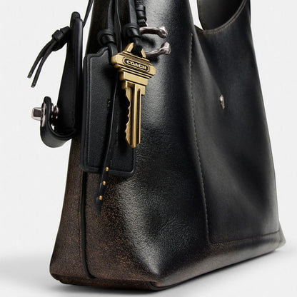 Brooklyn Shoulder Bag 28 In Loved Leather Loved Leather-Silver-Black Brown Loved Leather-Silver-Black Brown