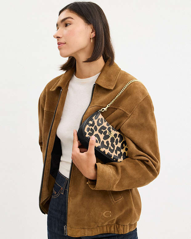 Teri Shoulder Bag With Leopard Print Gold-Leopard Multi Gold-Leopard Multi