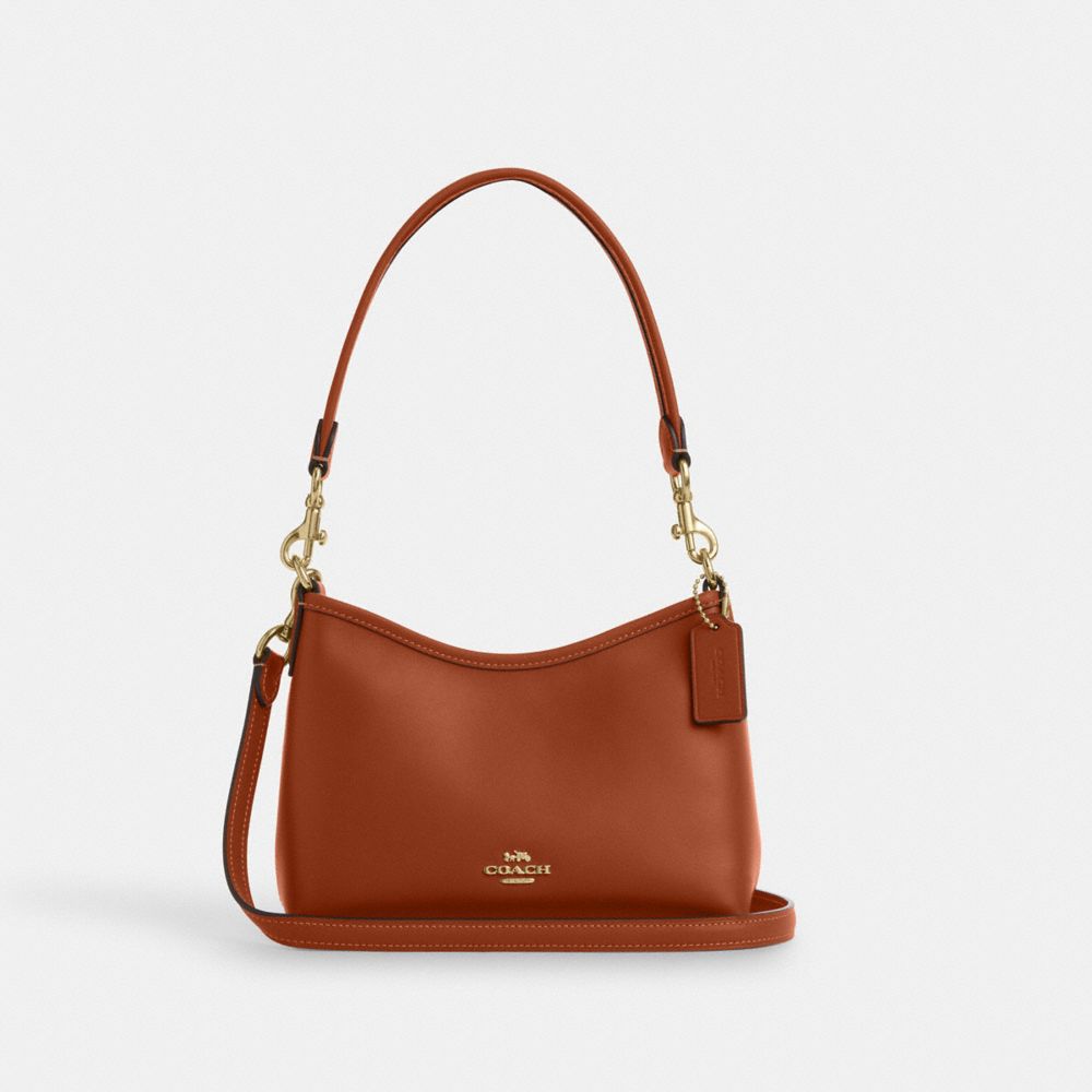 Laurel Small Shoulder Bag Smooth Leather-Gold-Tan Smooth Leather-Gold-Tan