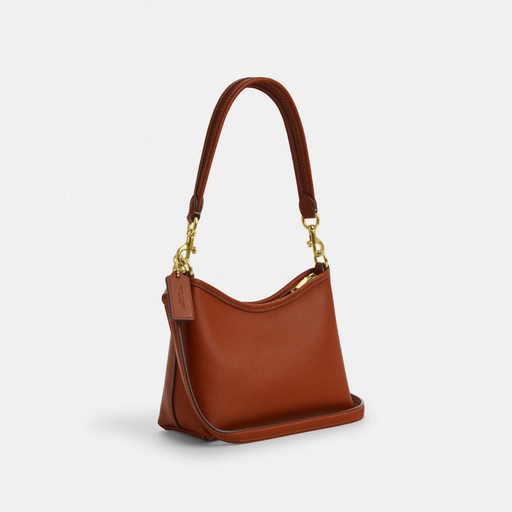 Laurel Small Shoulder Bag Smooth Leather-Gold-Tan Smooth Leather-Gold-Tan