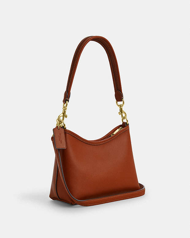 Laurel Small Shoulder Bag Smooth Leather-Gold-Tan Smooth Leather-Gold-Tan