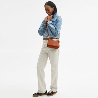 Coach Laurel Small Shoulder Bag Gold Tan