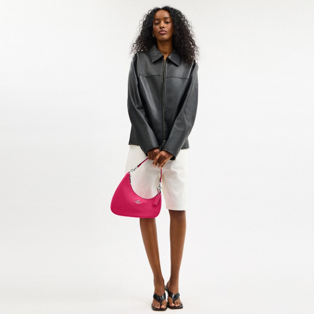 Twisted Teri Shoulder Bag Smooth Leather-Sv-Dragon Fruit Smooth Leather-Sv-Dragon Fruit