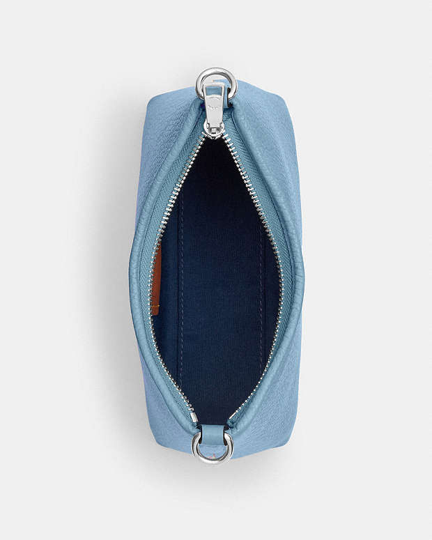 Laurel Small Shoulder Bag With Mirror Charm And Pouch Pebbled Leather-Sv-Pool-Sand Pebbled Leather-Sv-Pool-Sand