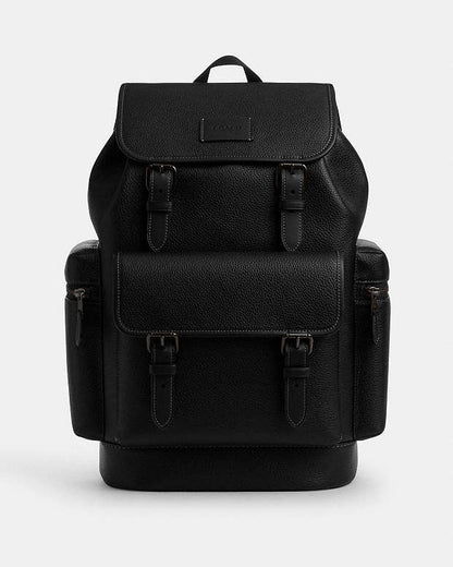 Sprint Backpack Pebbled Leather-Black Copper Finish-Black-Black Pebbled Leather-Black Copper Finish-Black-Black