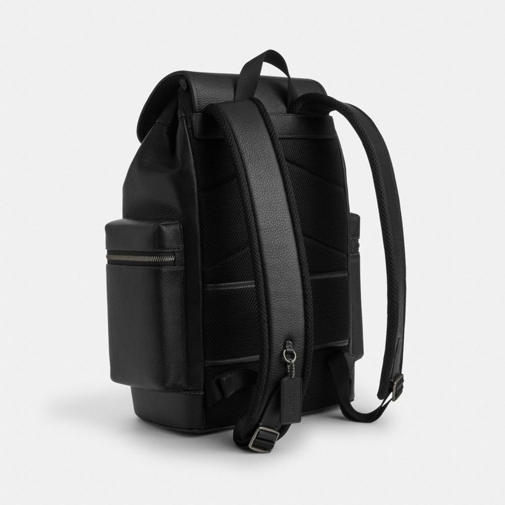 Sprint Backpack Pebbled Leather-Black Copper Finish-Black-Black Pebbled Leather-Black Copper Finish-Black-Black