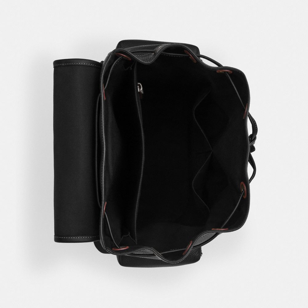 Coach Sprint Backpack Black Copper Finish Black Black