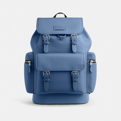 Coach Sprint Backpack Silver Light Denim