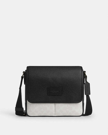 Sprint Map Bag 25 In Colorblock Signature Canvas Signature Canvas-Gunmetal-Chalk-Black Signature Canvas-Gunmetal-Chalk-Black