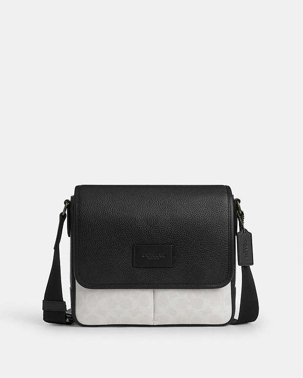 Sprint Map Bag 25 In Colorblock Signature Canvas Signature Canvas-Gunmetal-Chalk-Black Signature Canvas-Gunmetal-Chalk-Black