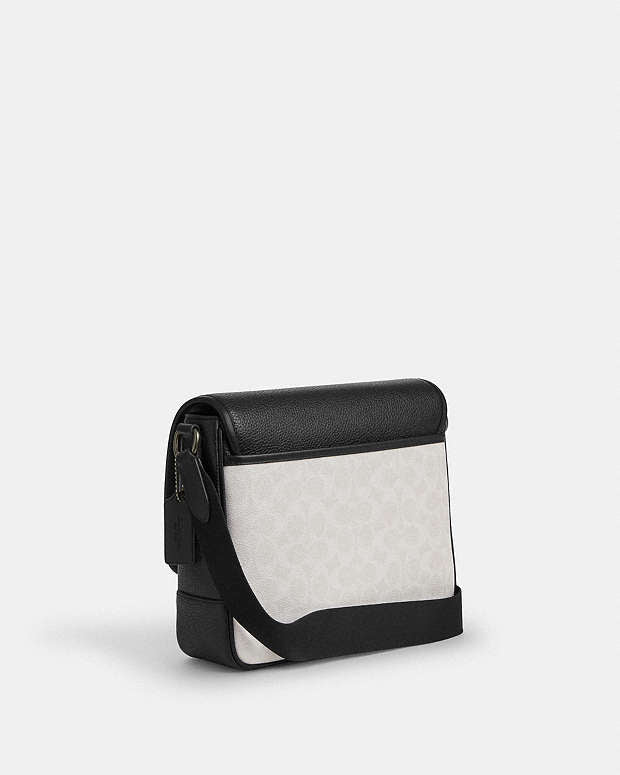 Sprint Map Bag 25 In Colorblock Signature Canvas Signature Canvas-Gunmetal-Chalk-Black Signature Canvas-Gunmetal-Chalk-Black
