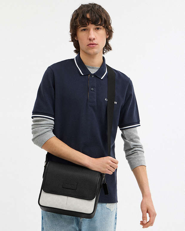 Sprint Map Bag 25 In Colorblock Signature Canvas Signature Canvas-Gunmetal-Chalk-Black Signature Canvas-Gunmetal-Chalk-Black