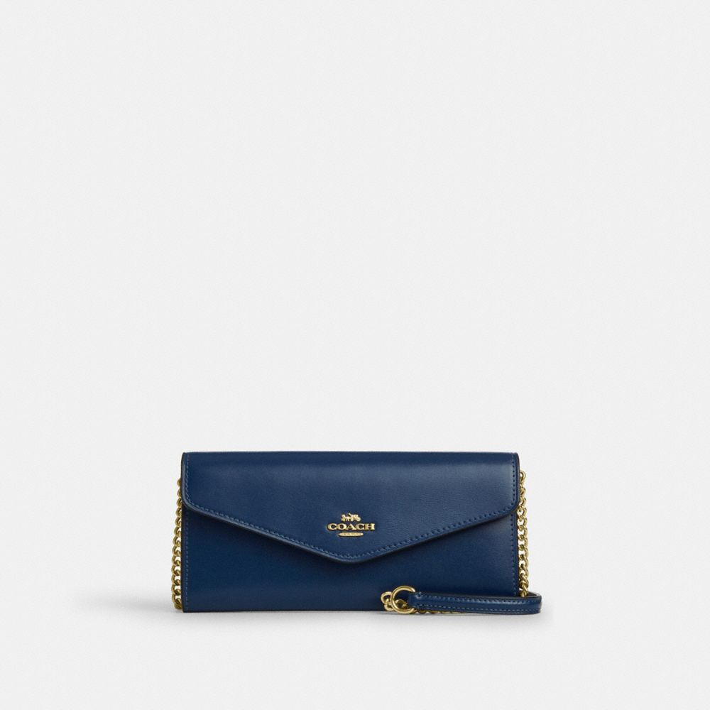Klare Wallet With Chain Gold-Deep Blue Gold-Deep Blue
