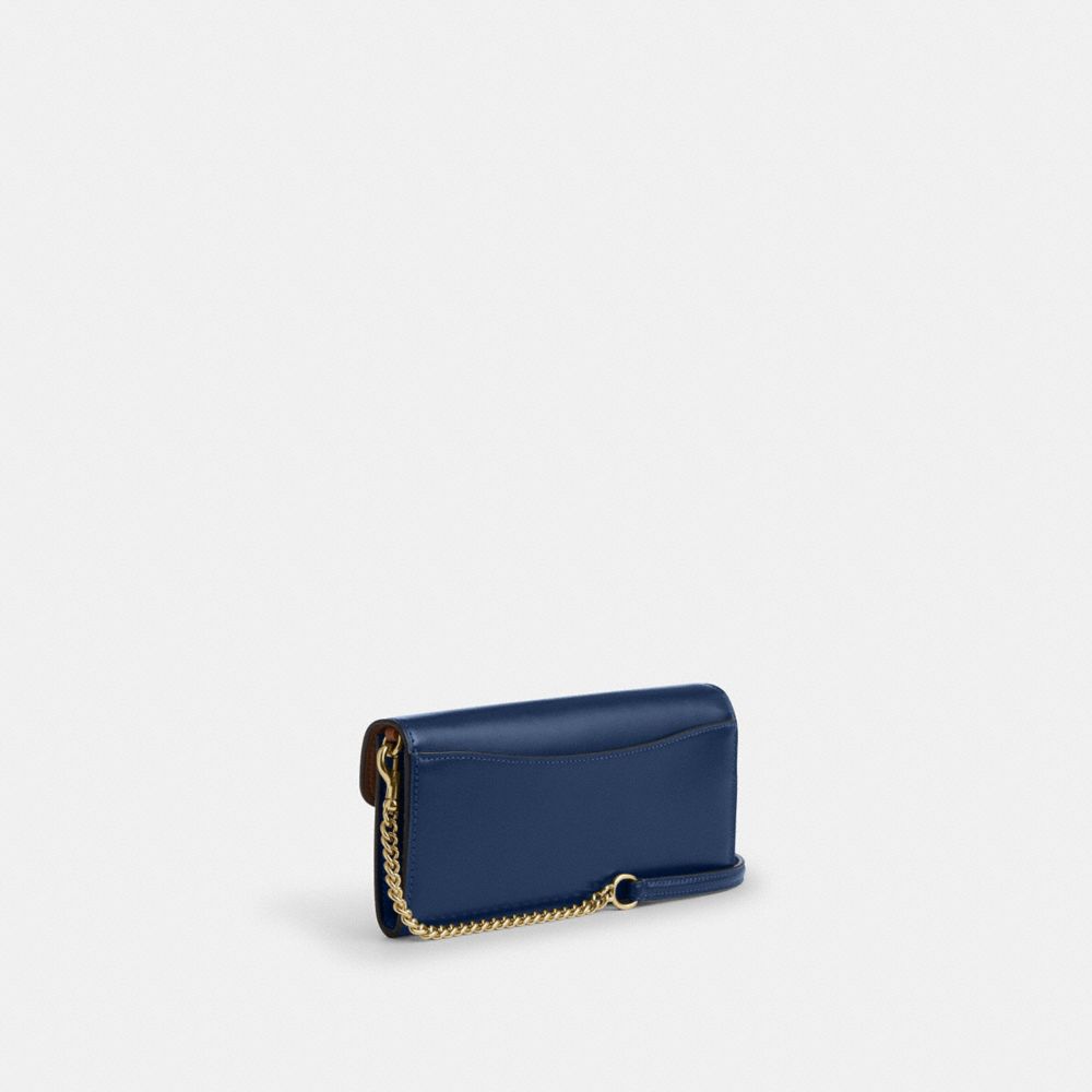 Klare Wallet With Chain Gold-Deep Blue Gold-Deep Blue