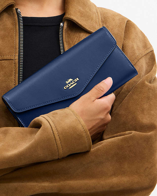 Klare Wallet With Chain Gold-Deep Blue Gold-Deep Blue