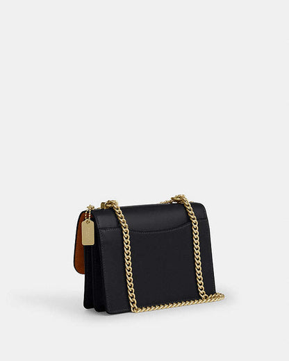 Mini Klare Crossbody Bag Calf Leather-Gold-Black Calf Leather-Gold-Black
