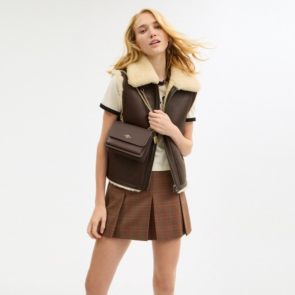 Coach Mini Klare Crossbody Bag Gold Dark Stone