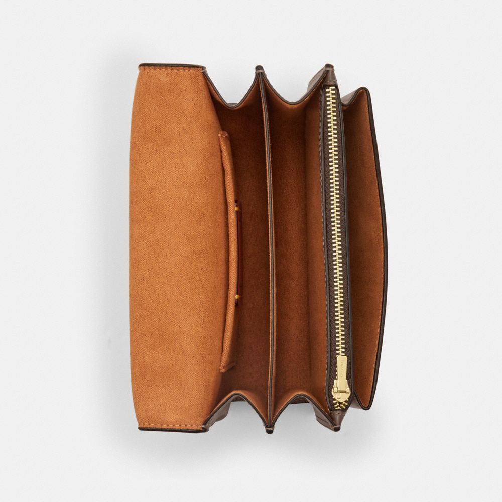 Coach Mini Klare Crossbody Bag Gold Dark Stone